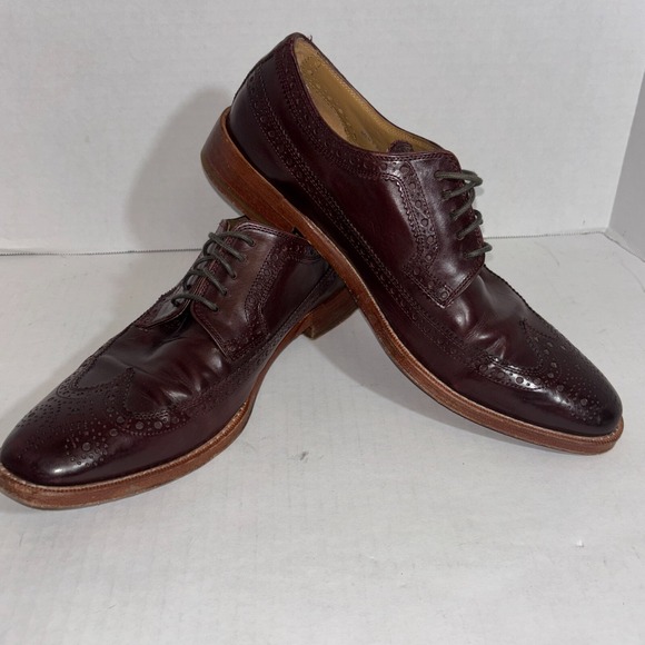 Cole Haan Z16103* Men's Lionel Longwing Brown Oxford Dress Shoe‎ Size 8.5 M - Picture 5 of 8